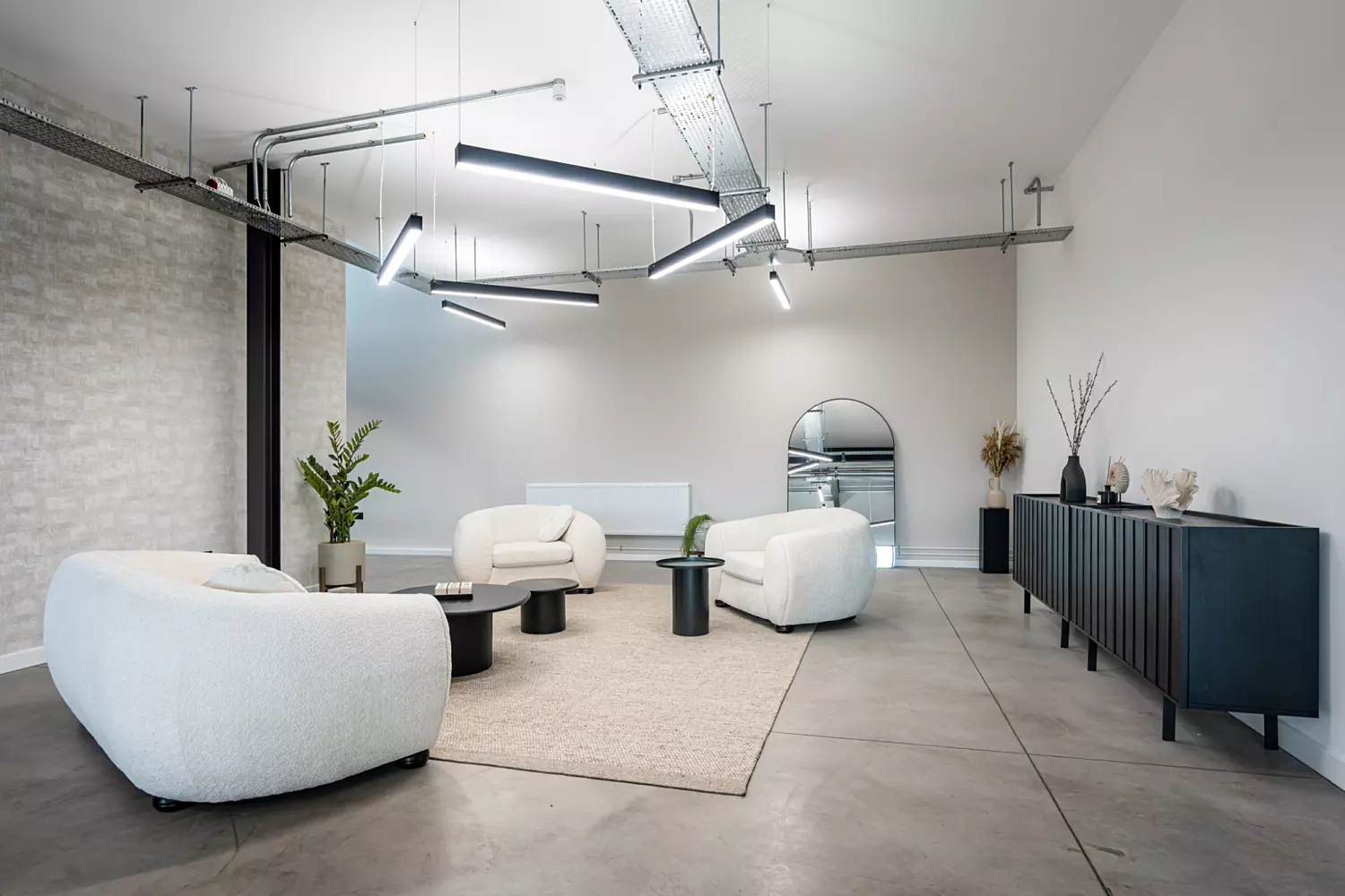 Chic lounge seating area