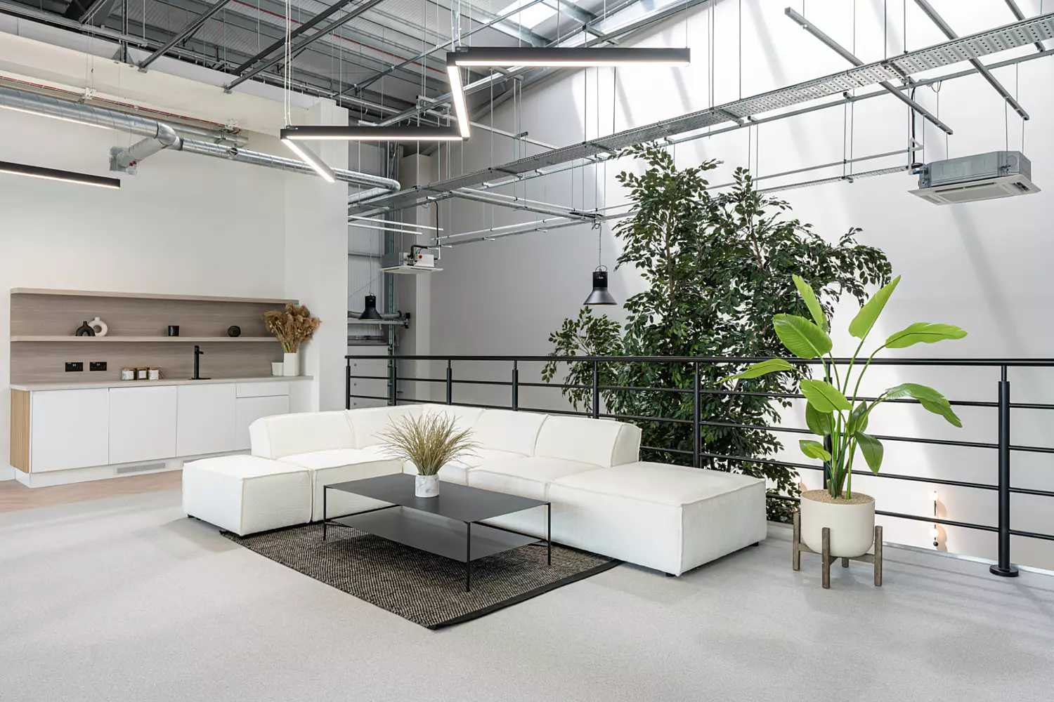 Informal seating area with teapoint