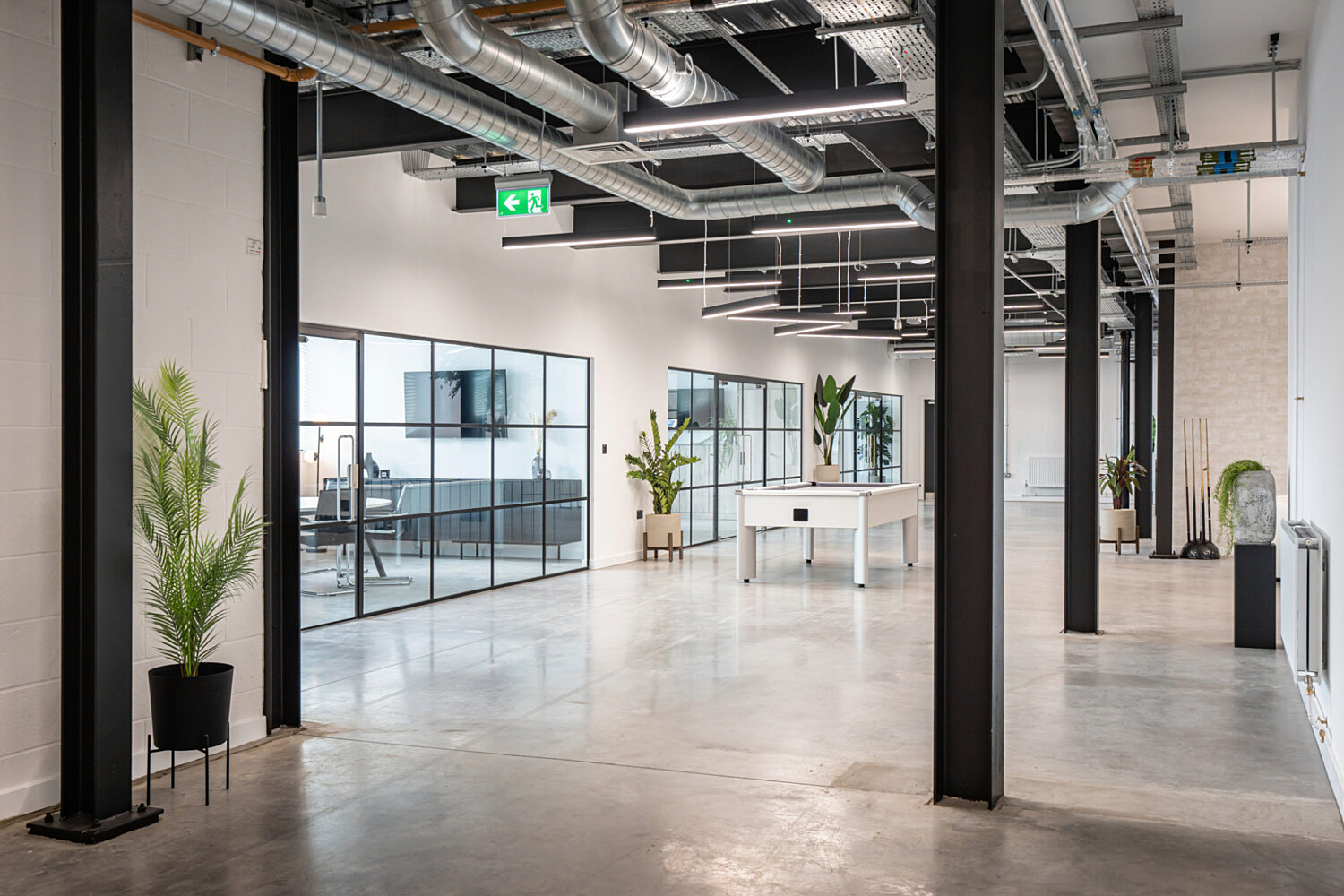 Flexible open plan office space