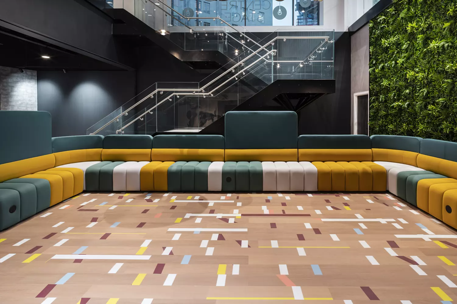 Unique furnishings in town hall space in Leeds office