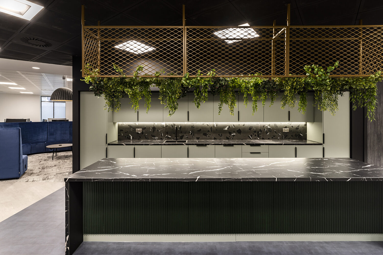 Biophilic teapoint at Caesars Entertainments office in Leeds