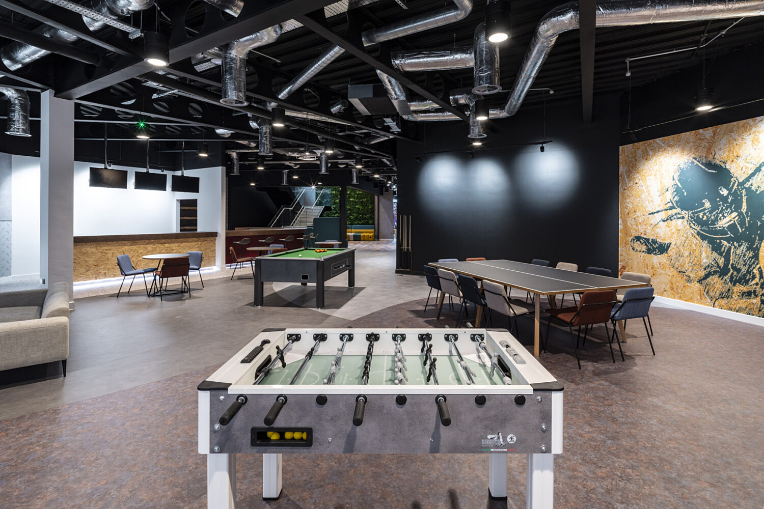 Unique office space in Leeds with pool table and table football