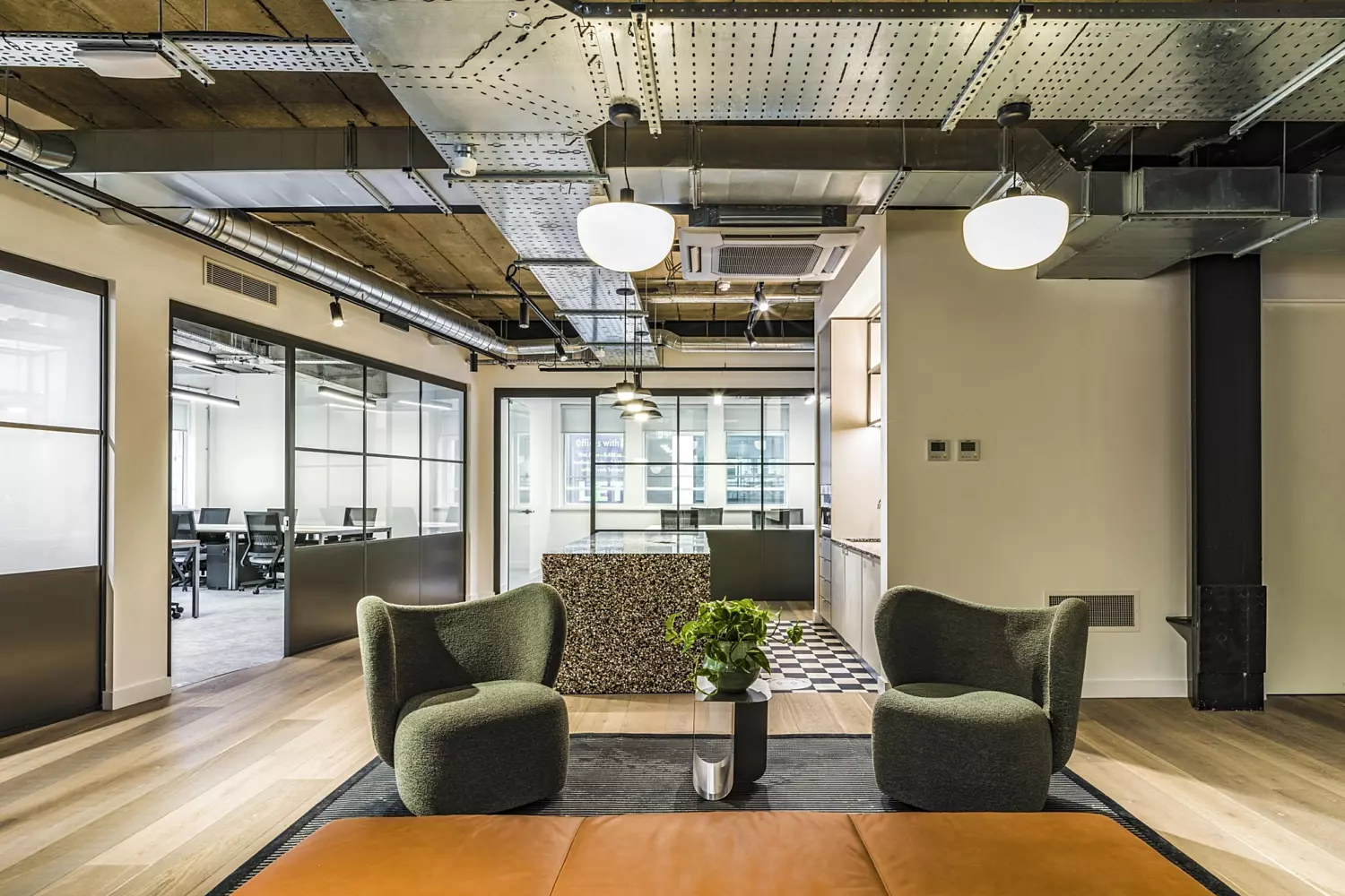 Communal space at Castleforge Leeds