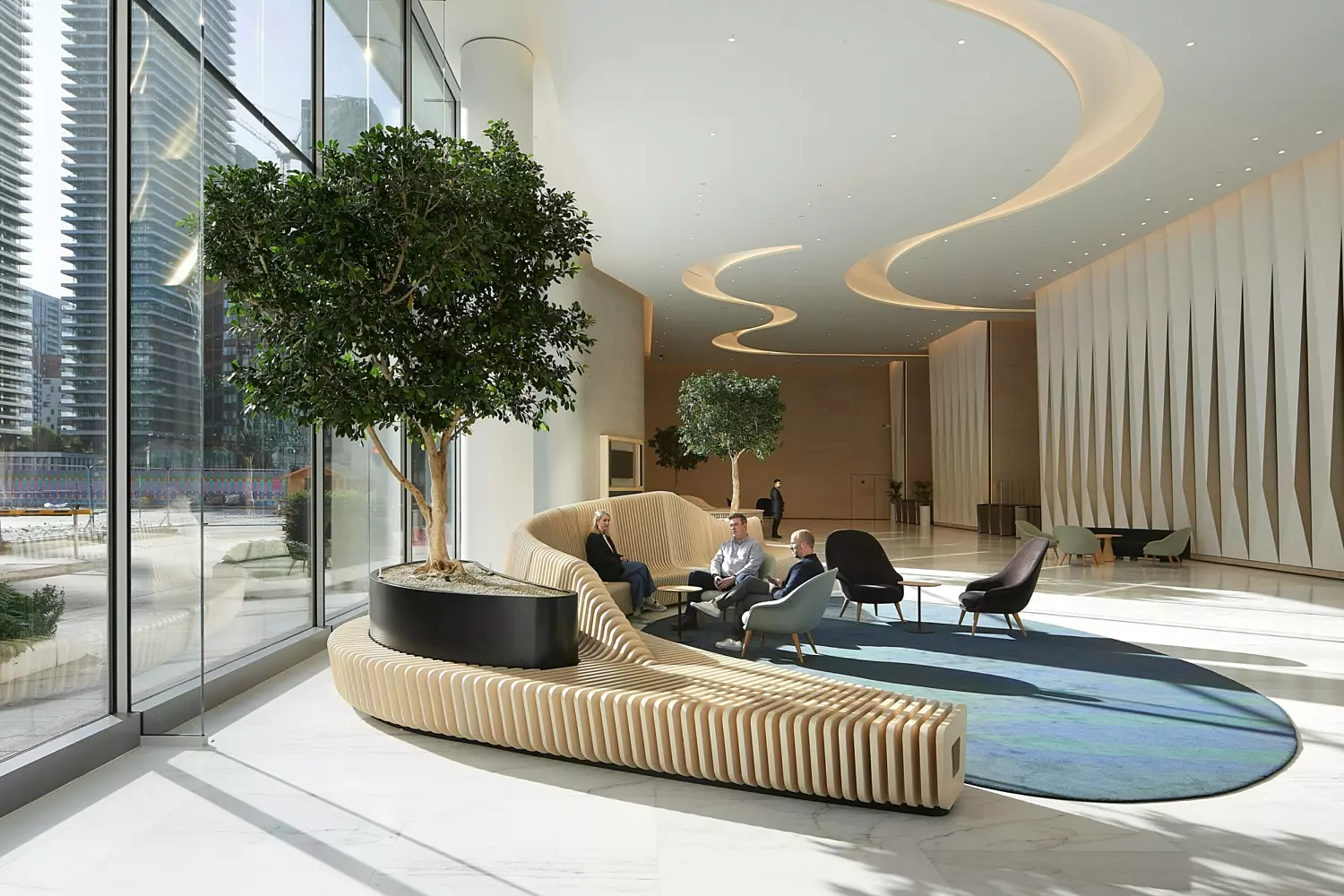 EBRD sweeping reception inundated in natural light