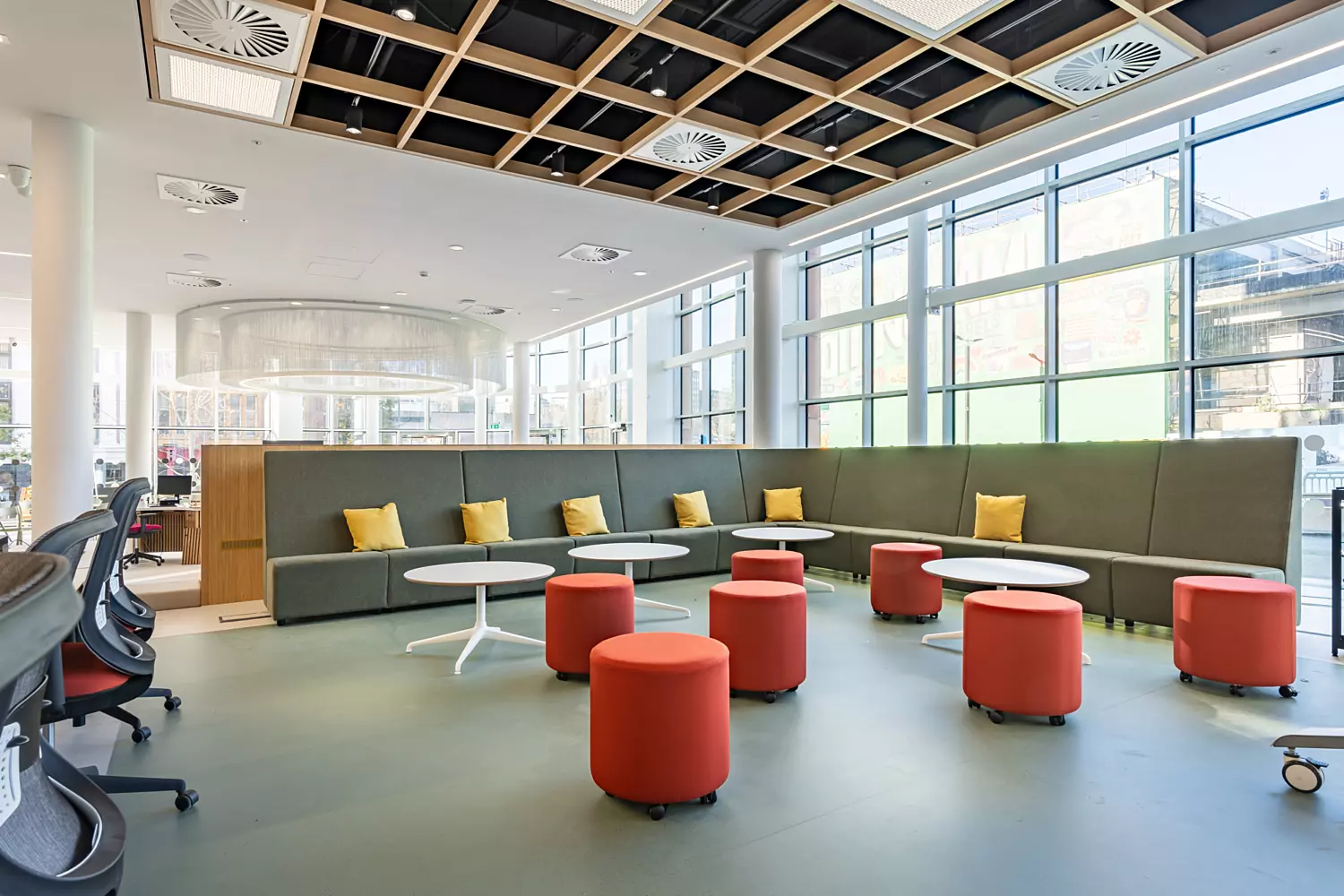 Collaboration zones at Nottingham Library