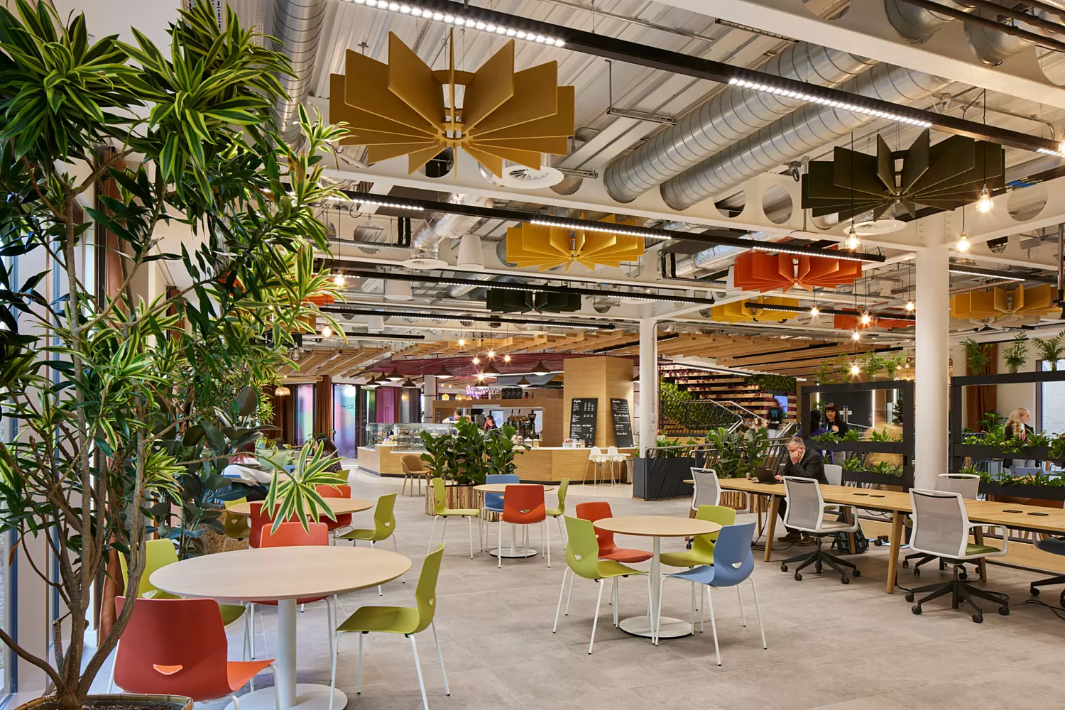 Cafe and co working space at One Strawberry Lane