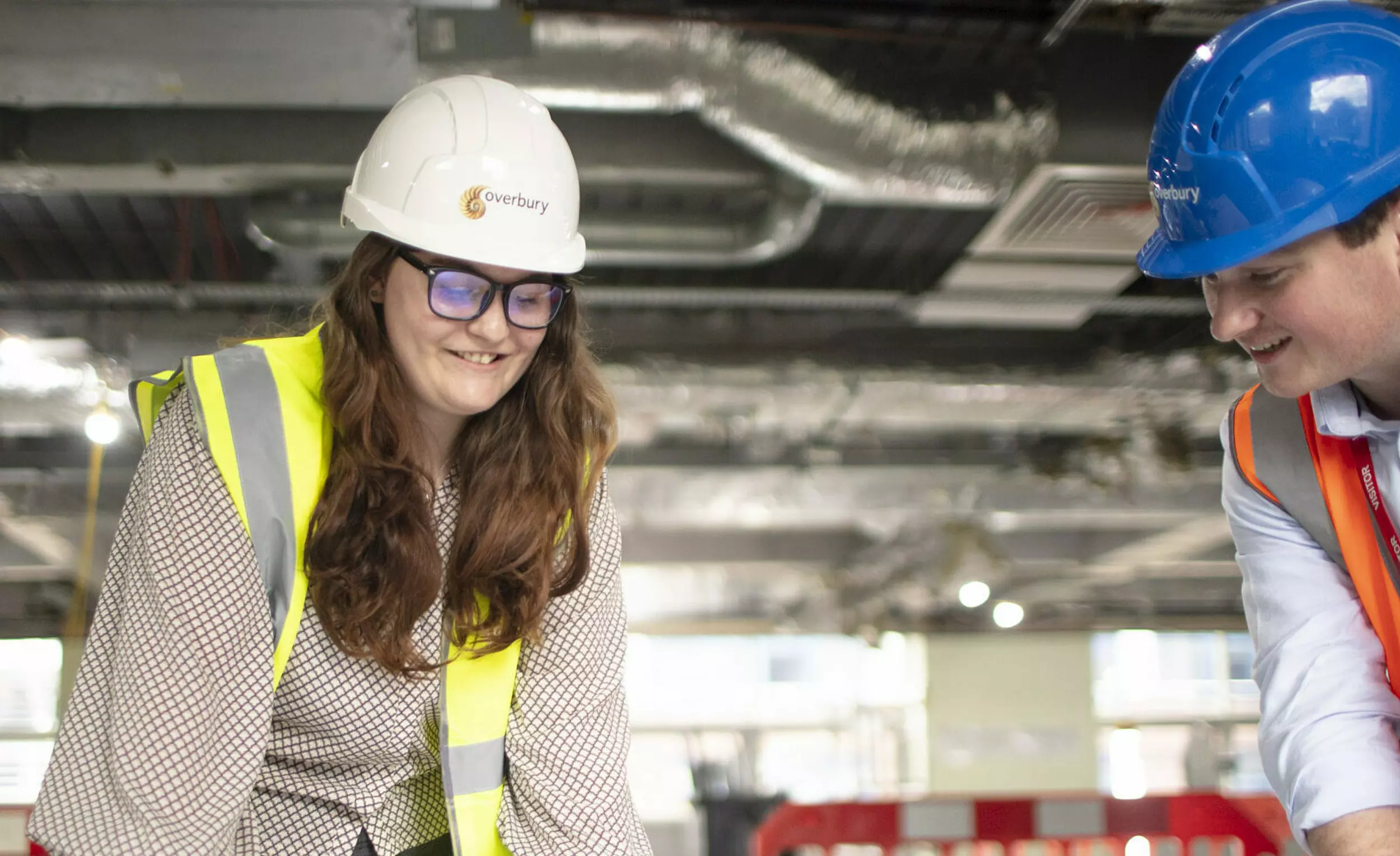 overbury, fit out, woman in construction