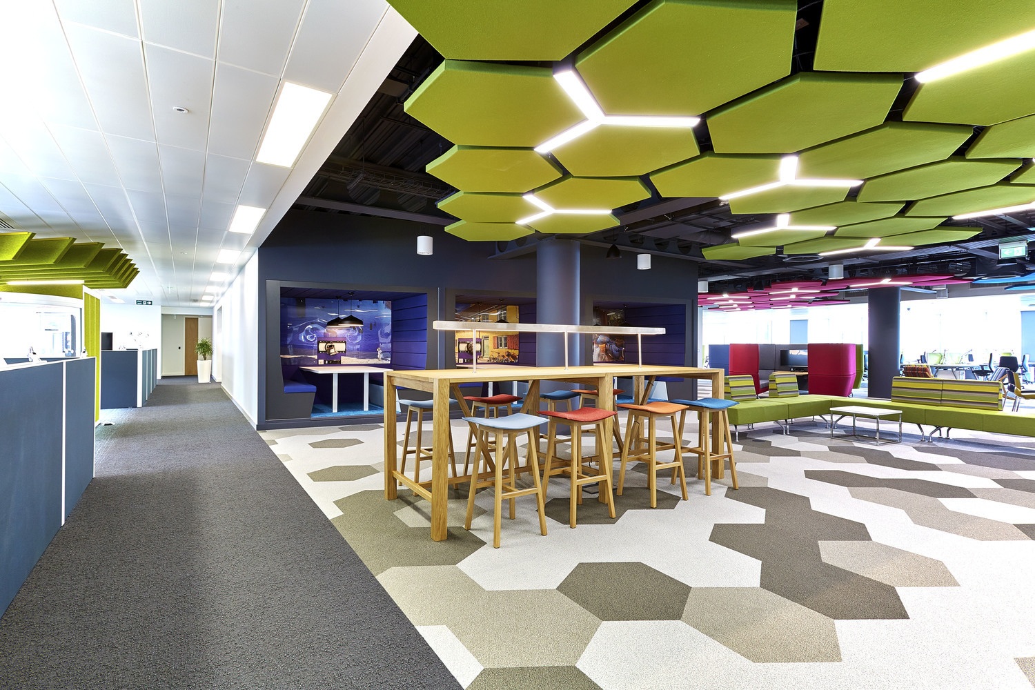 Thales office fit out with acoustic panels