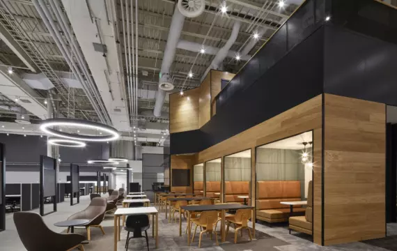 Office refurbishment in industrial setting