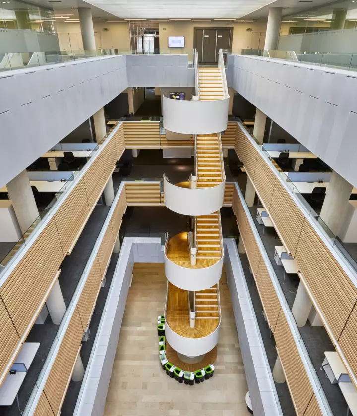 Bespoke staircase at the University of Southampton