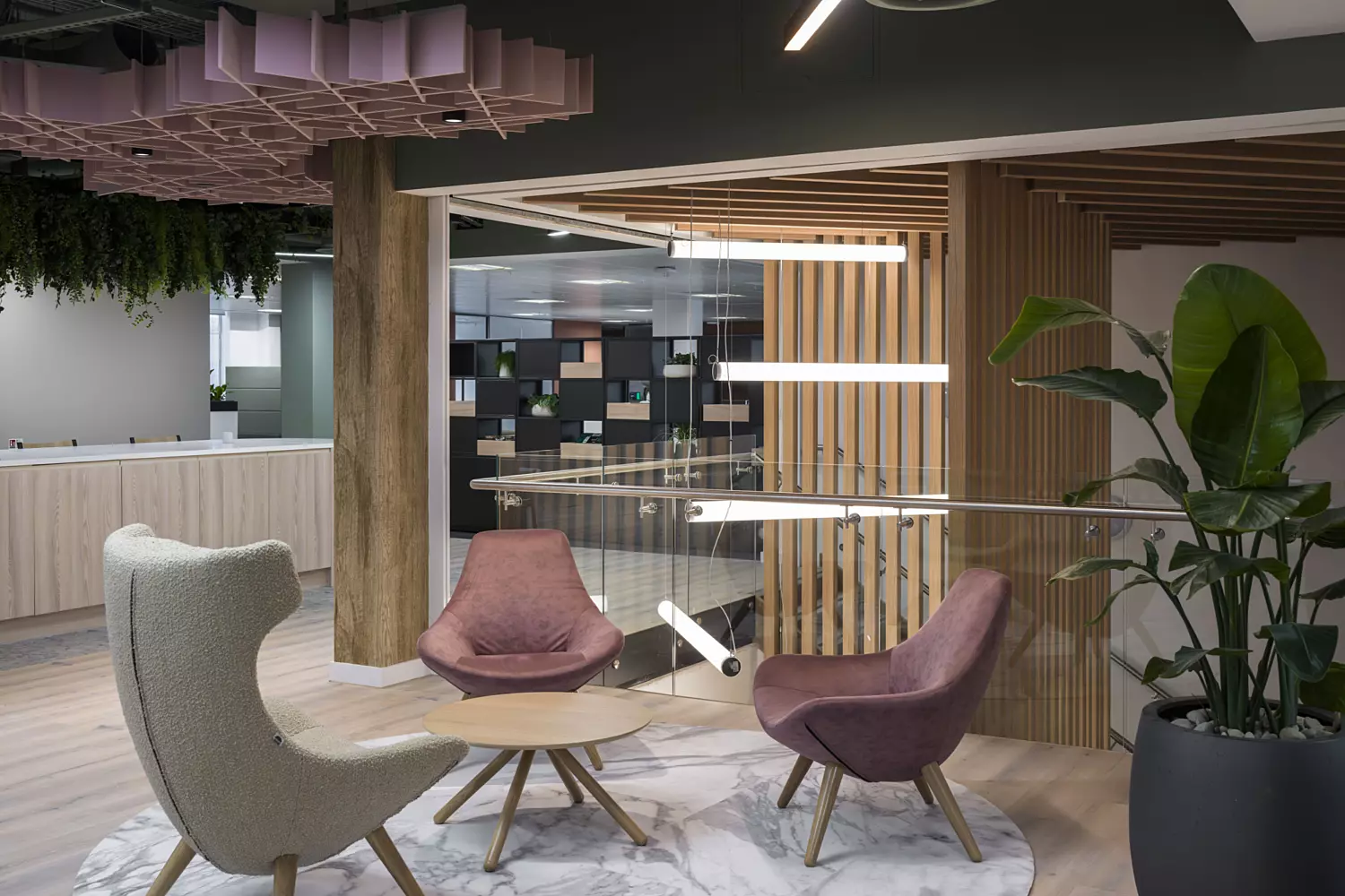 Comfortable seating options at Arup Manchester