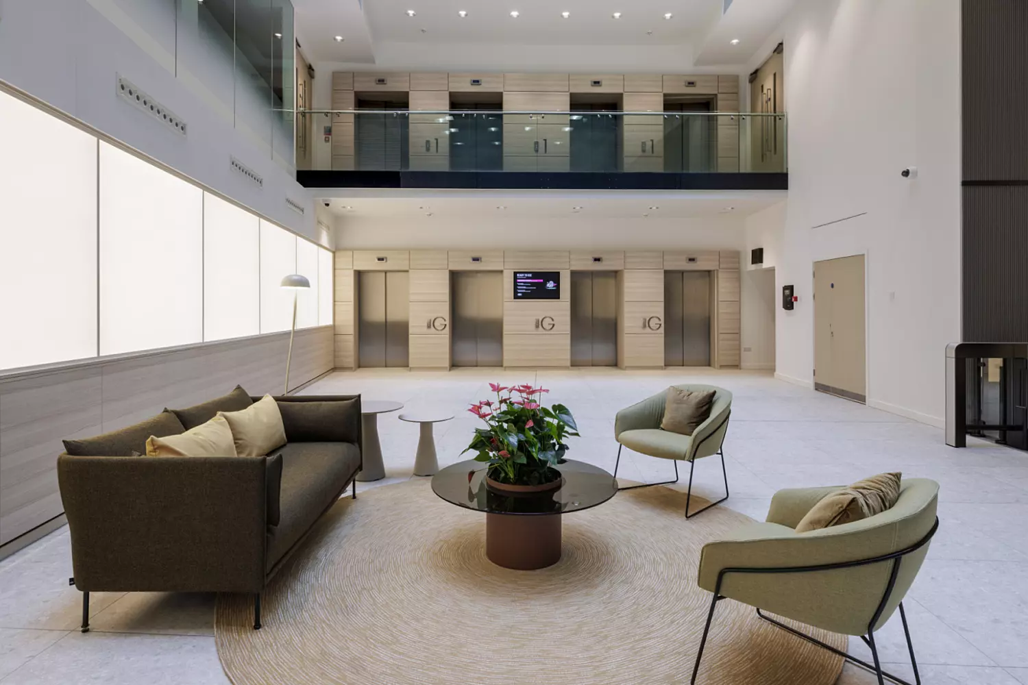 Lift lobby for Aviva