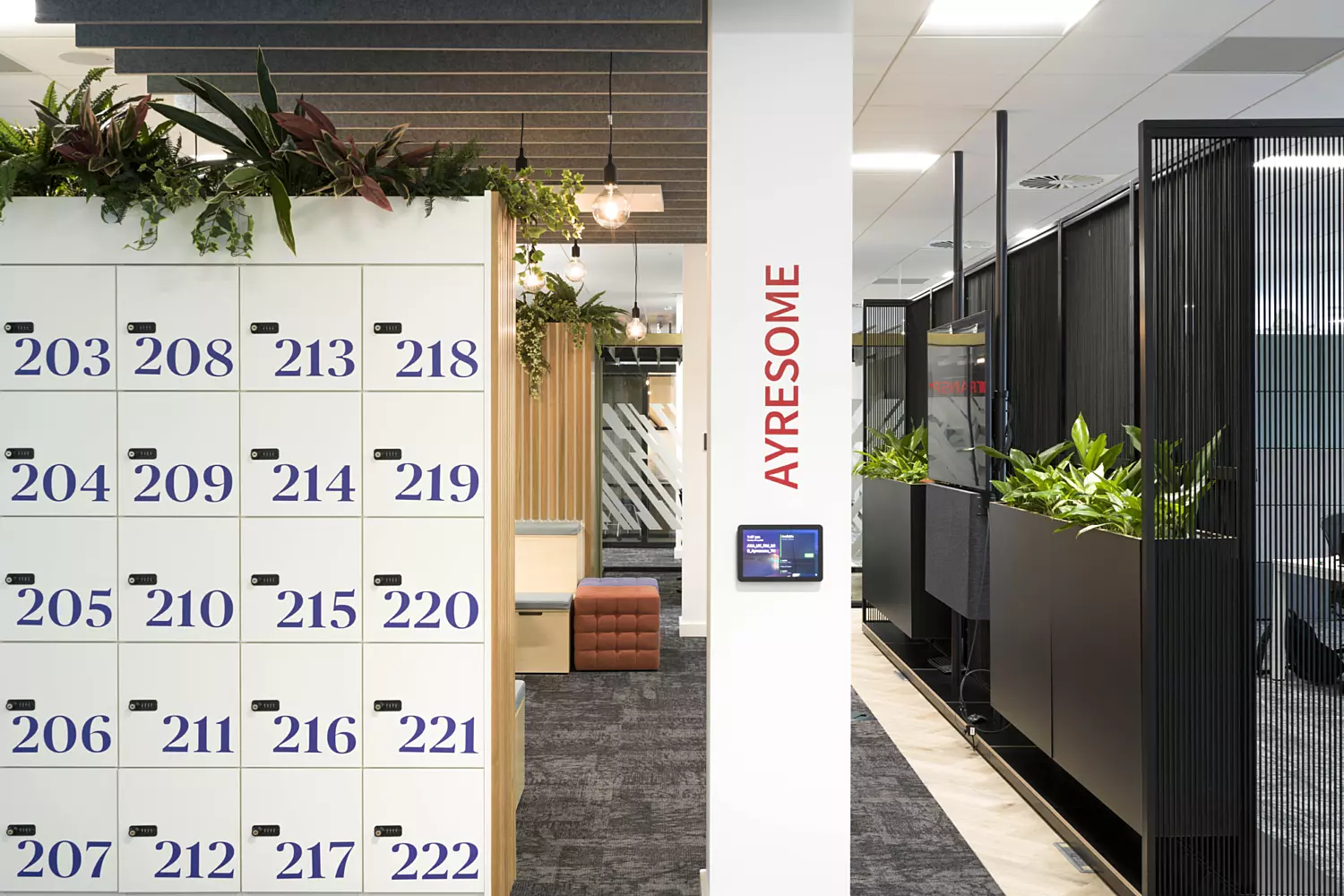 Locker space at Axa Middlesbrough