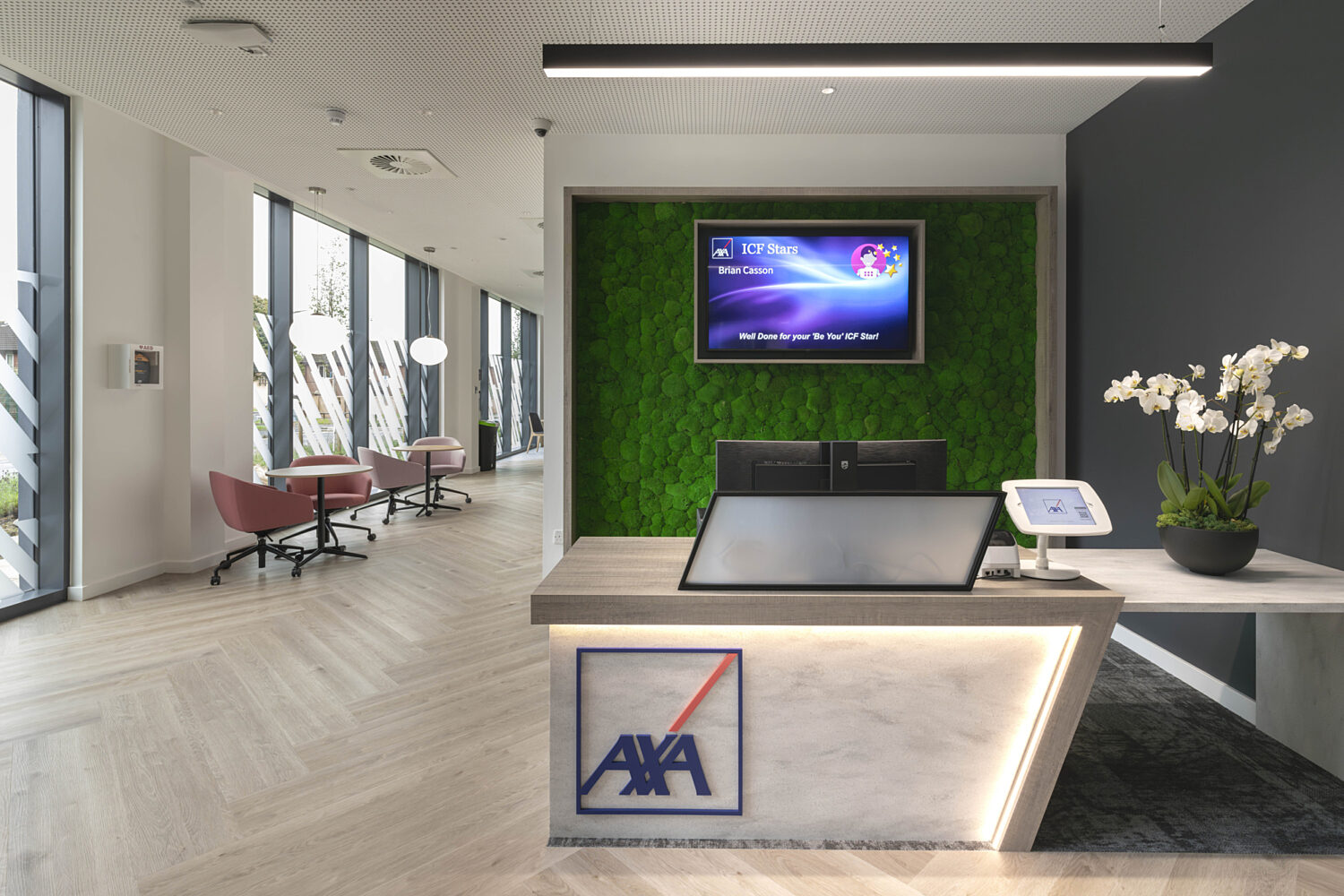 Reception space for Axa Middlesbrough