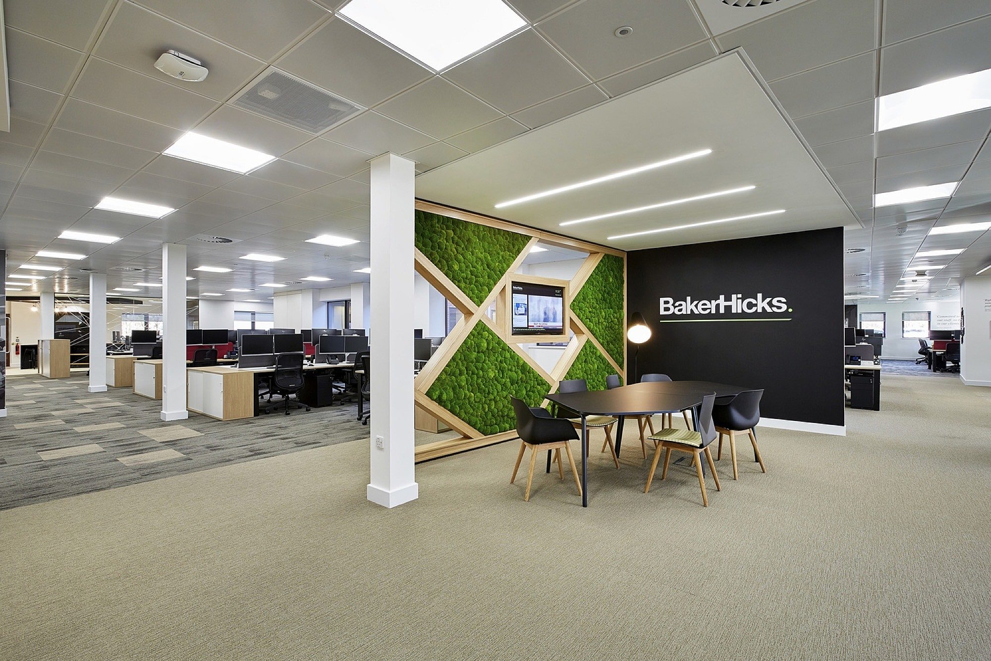 BakerHicks light-filled open plan office fit out
