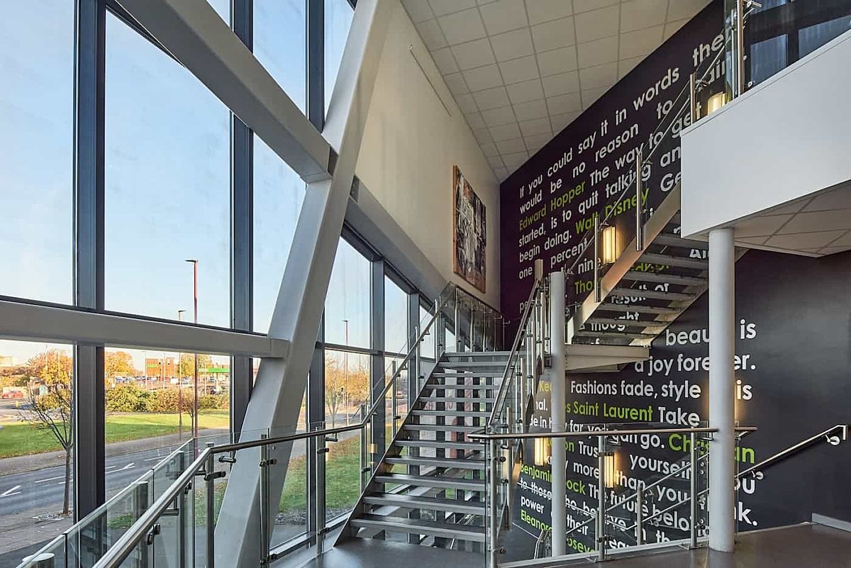 Dudley College staircase