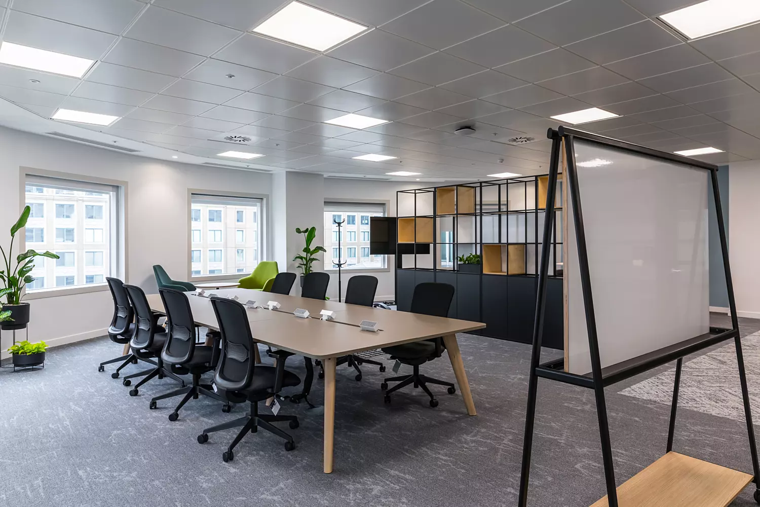 Collaboration space at Government Property Fund office