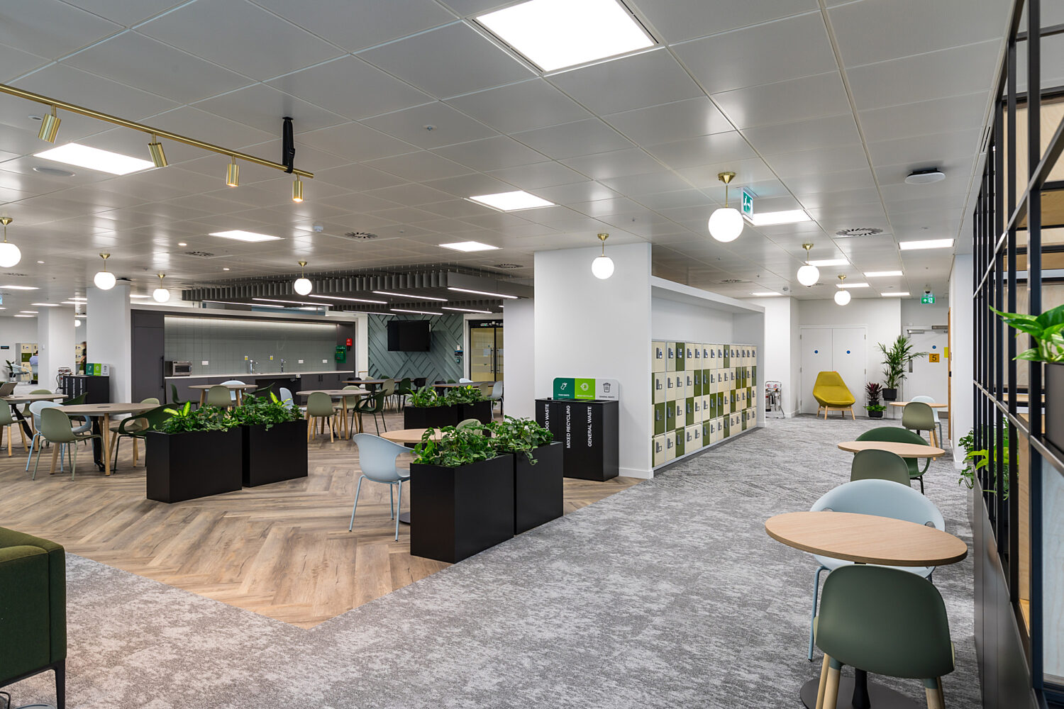 Teapoint space seamlessly combines with office space
