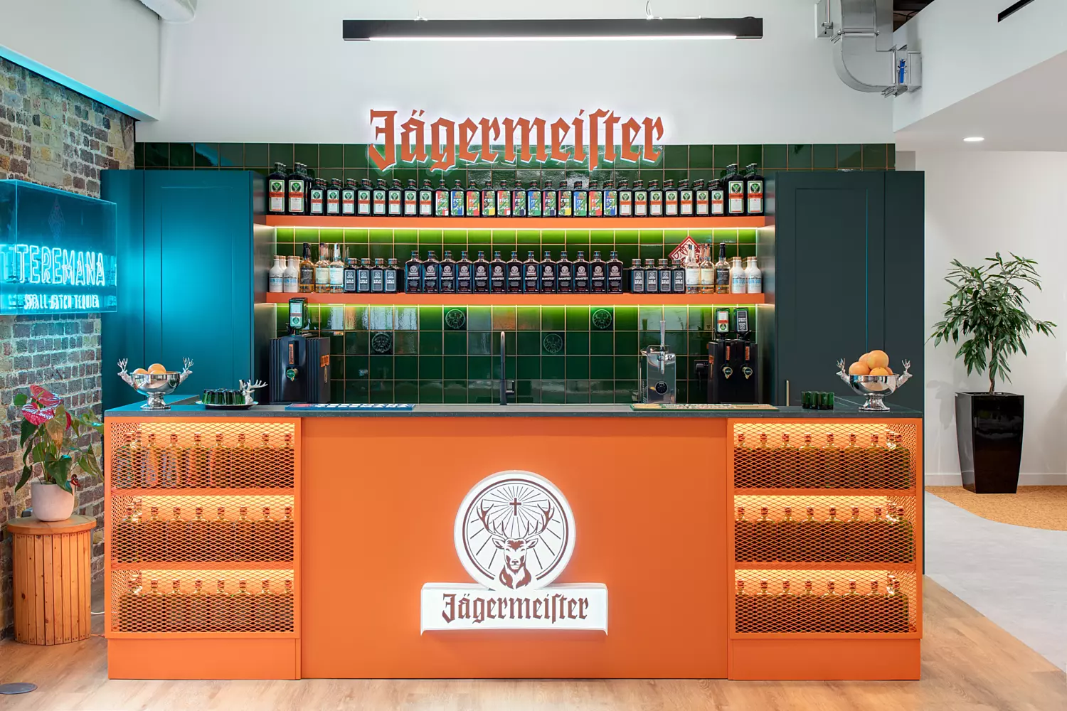Jagermeister's trendy London office bar