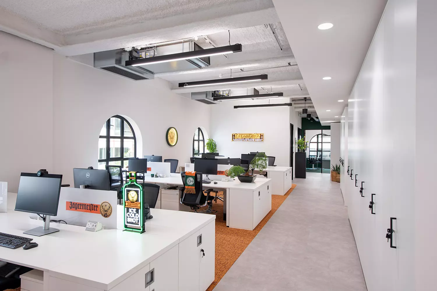 Jagermeister's open plan office design