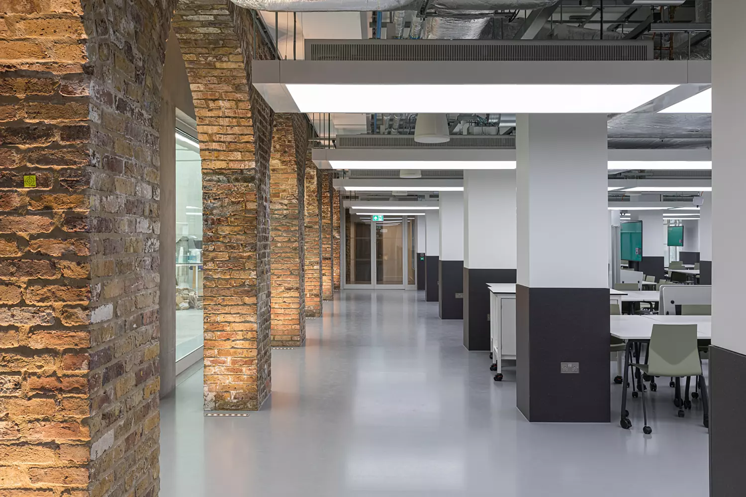 Brick arches at Kings College London research facility