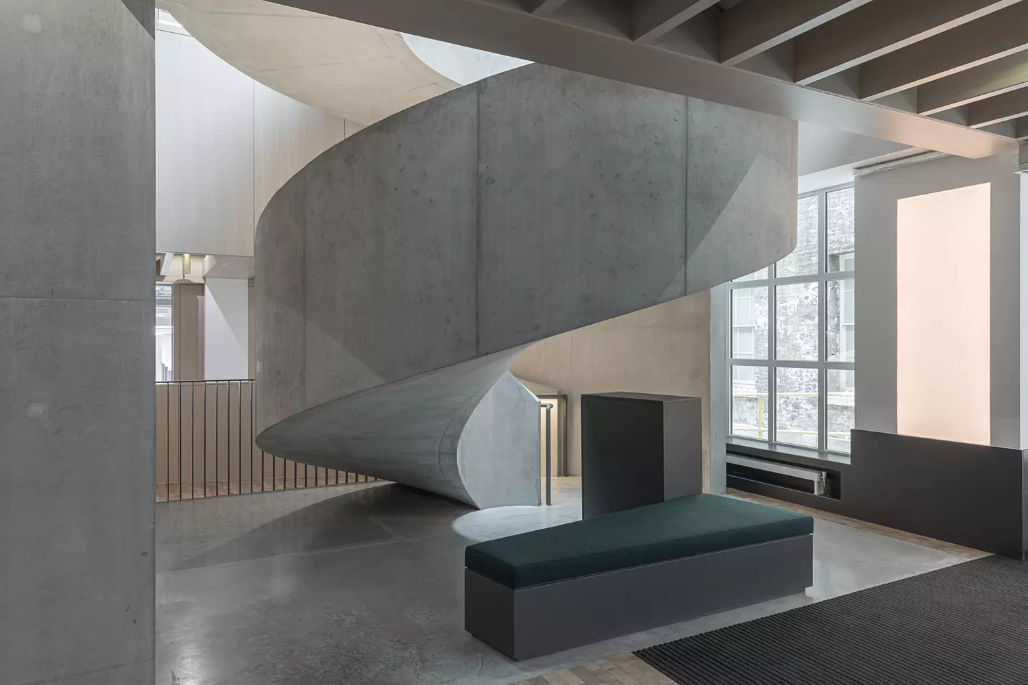 Concrete staircase