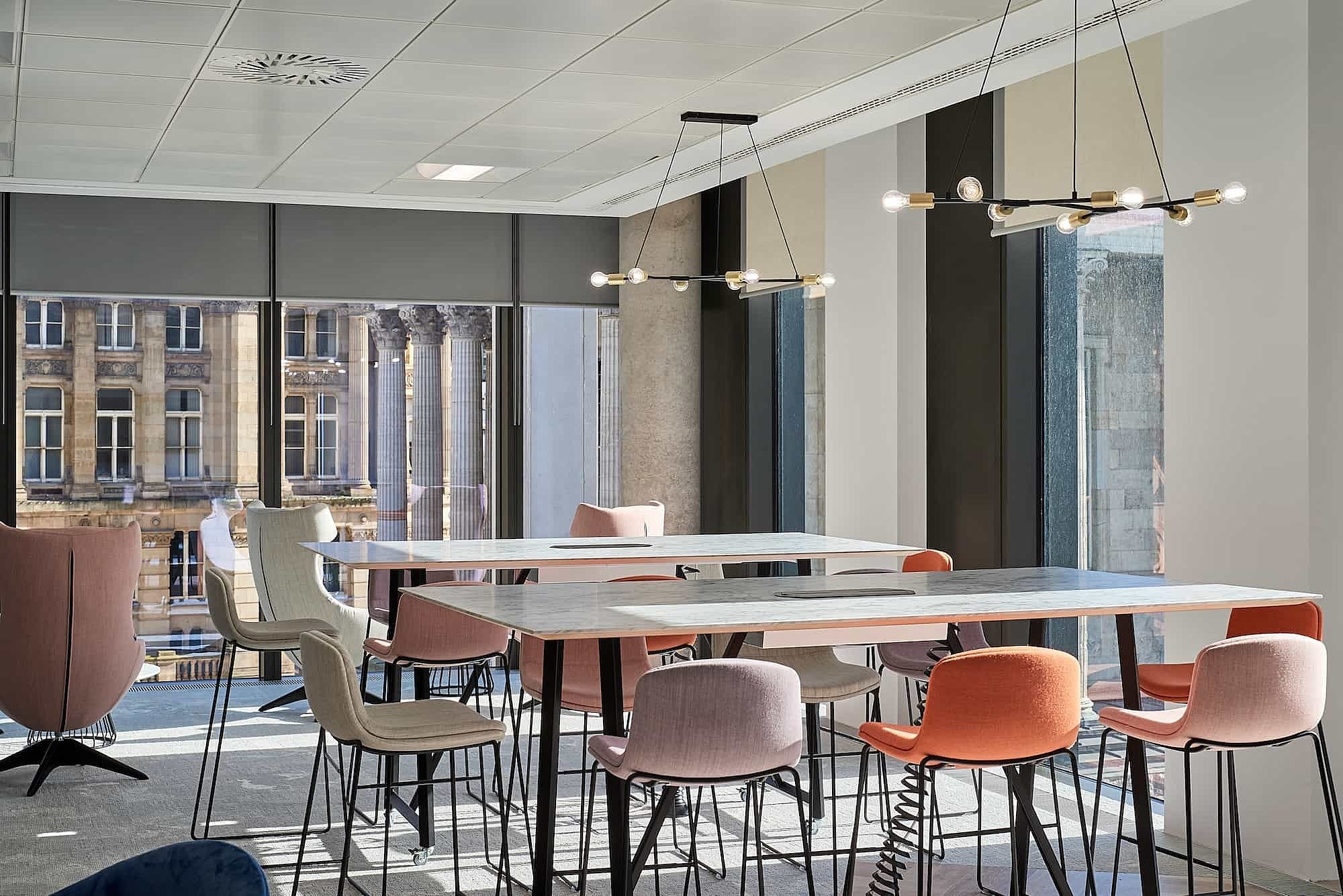 Mazars office dining area fit out