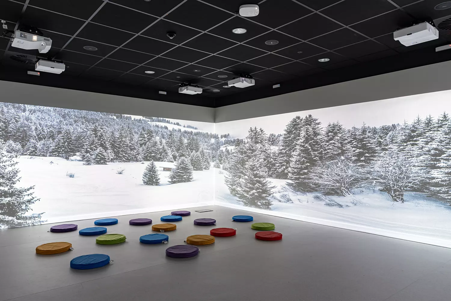 Immersive space at Nottingham Central Library