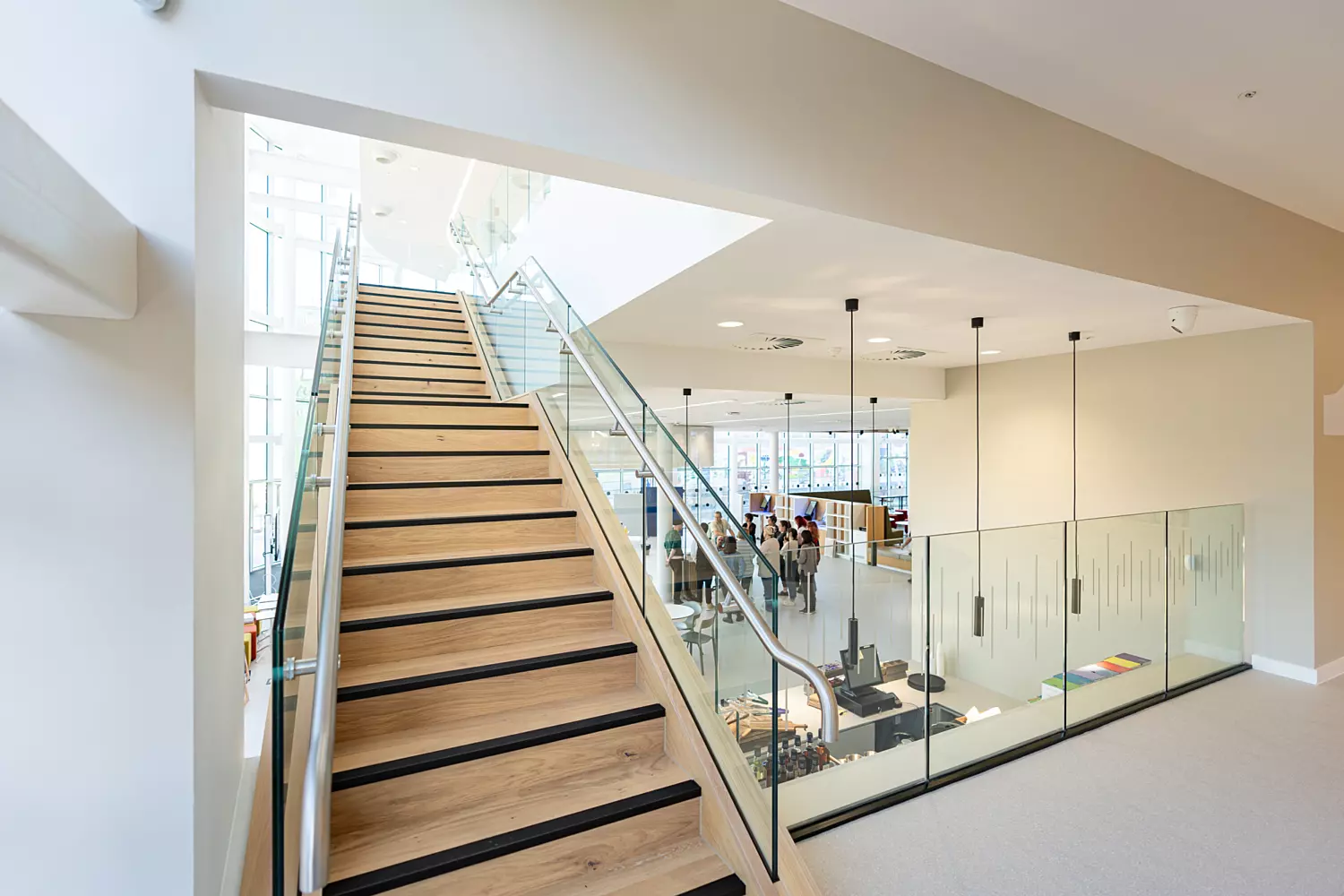 Multiple levels at Nottingham Central Library