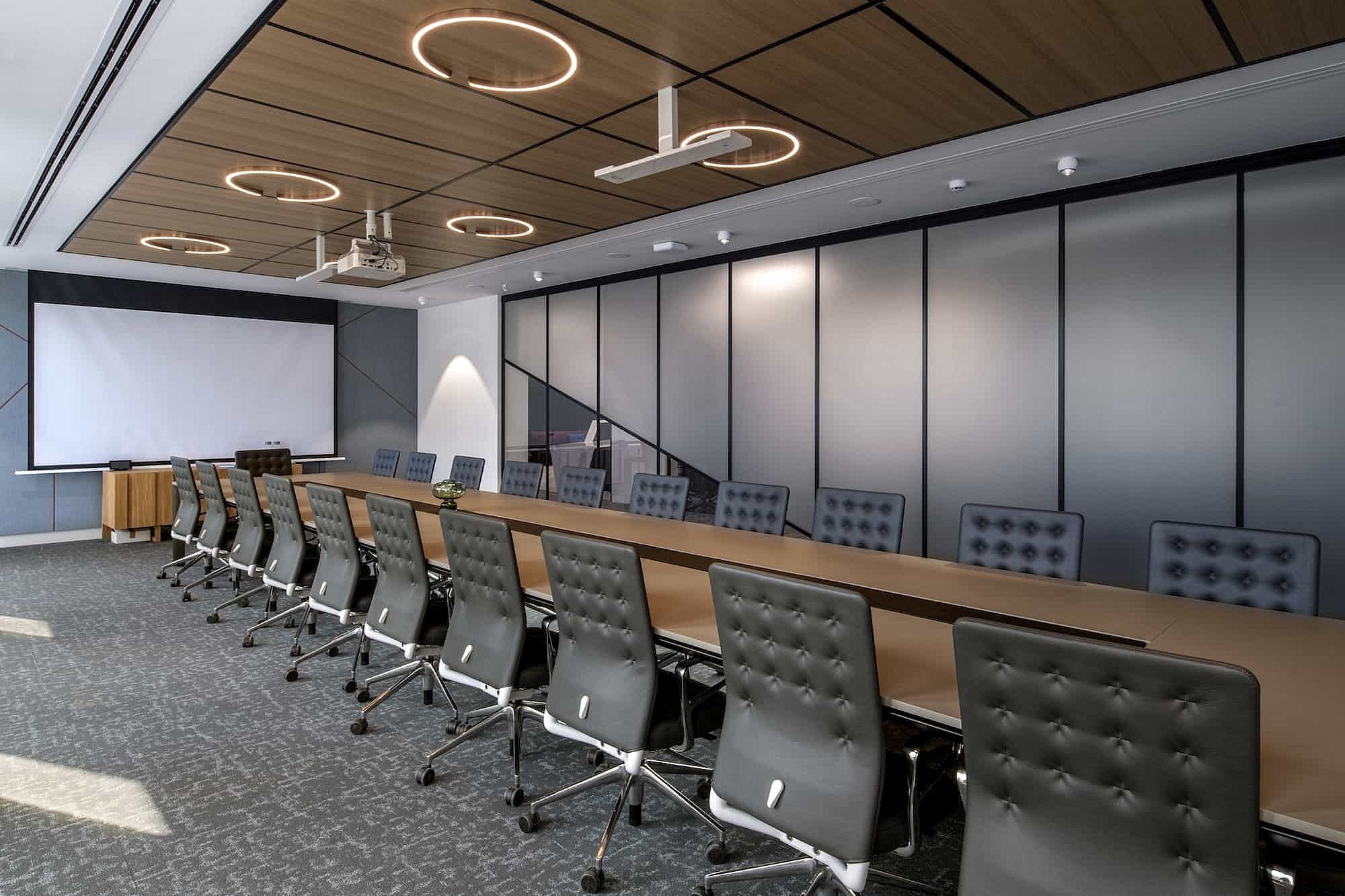 OpenText boardroom in sustainable office fit out