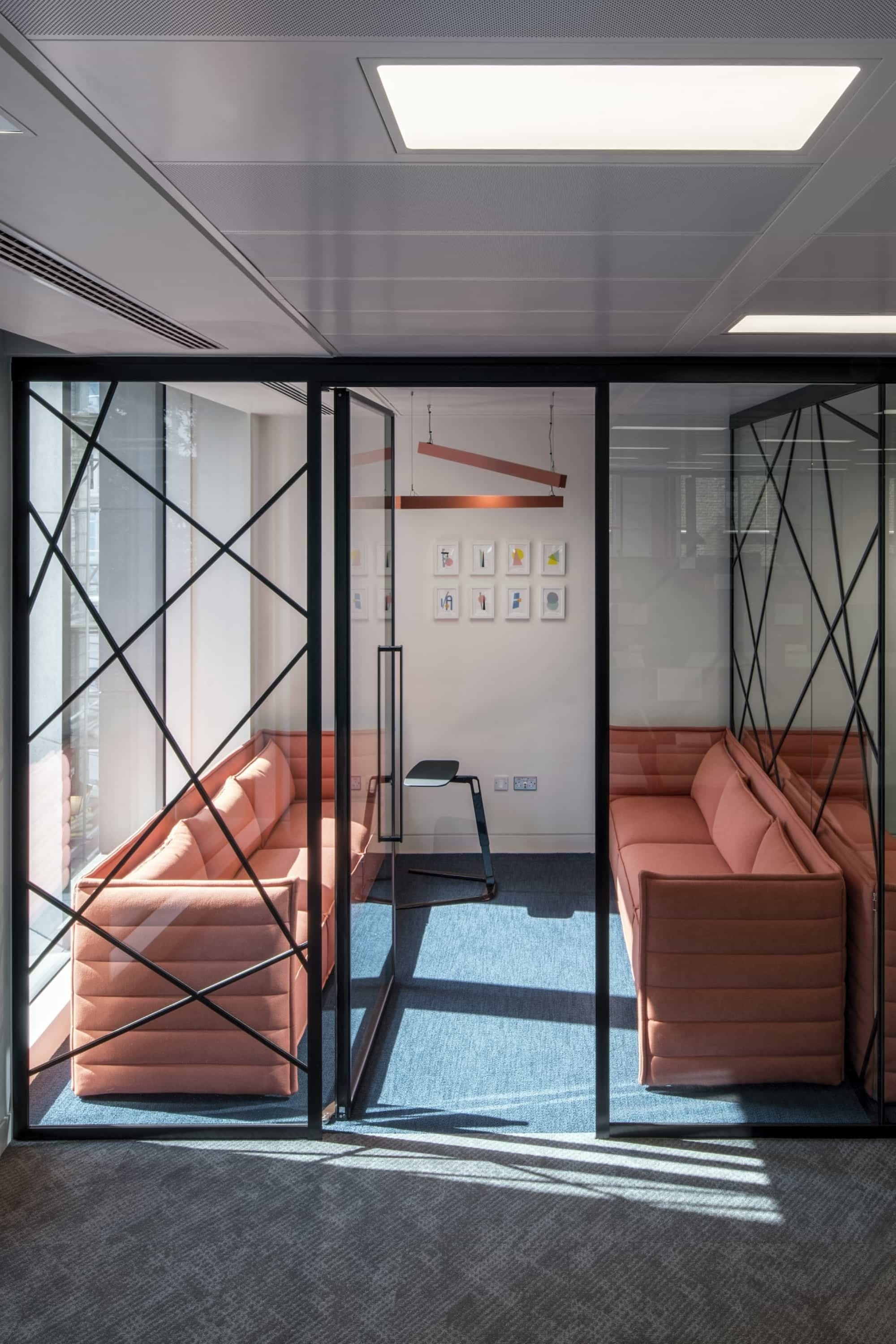 Breakout area in office fit out for collaboration