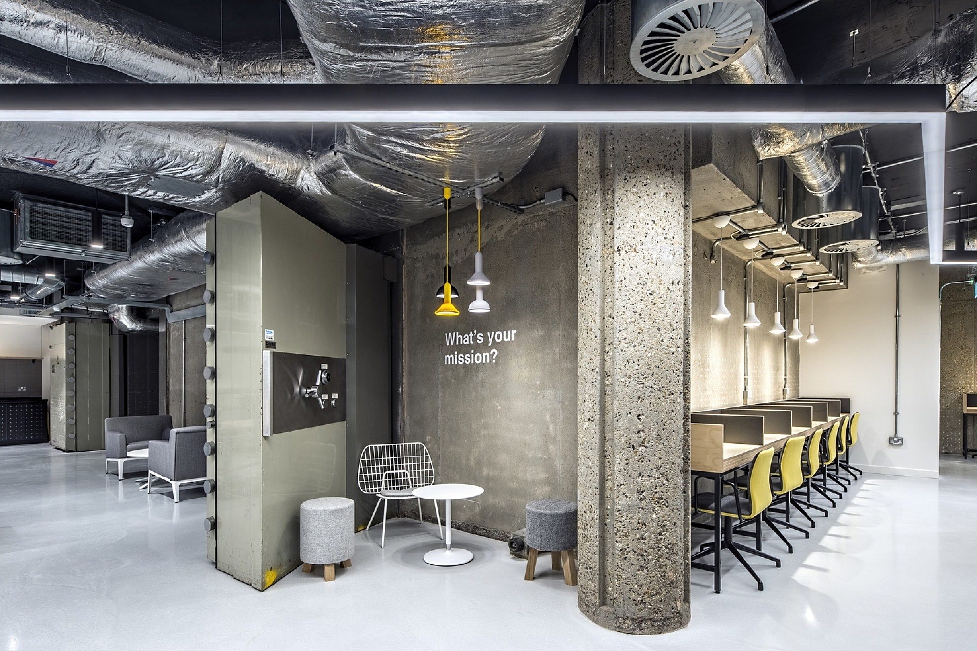 Rocketspace exposed services in office fit out