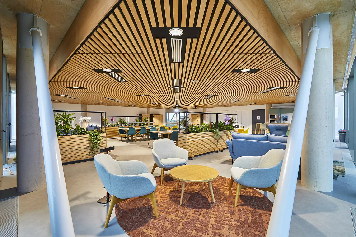 Communal space at the Uni of bath