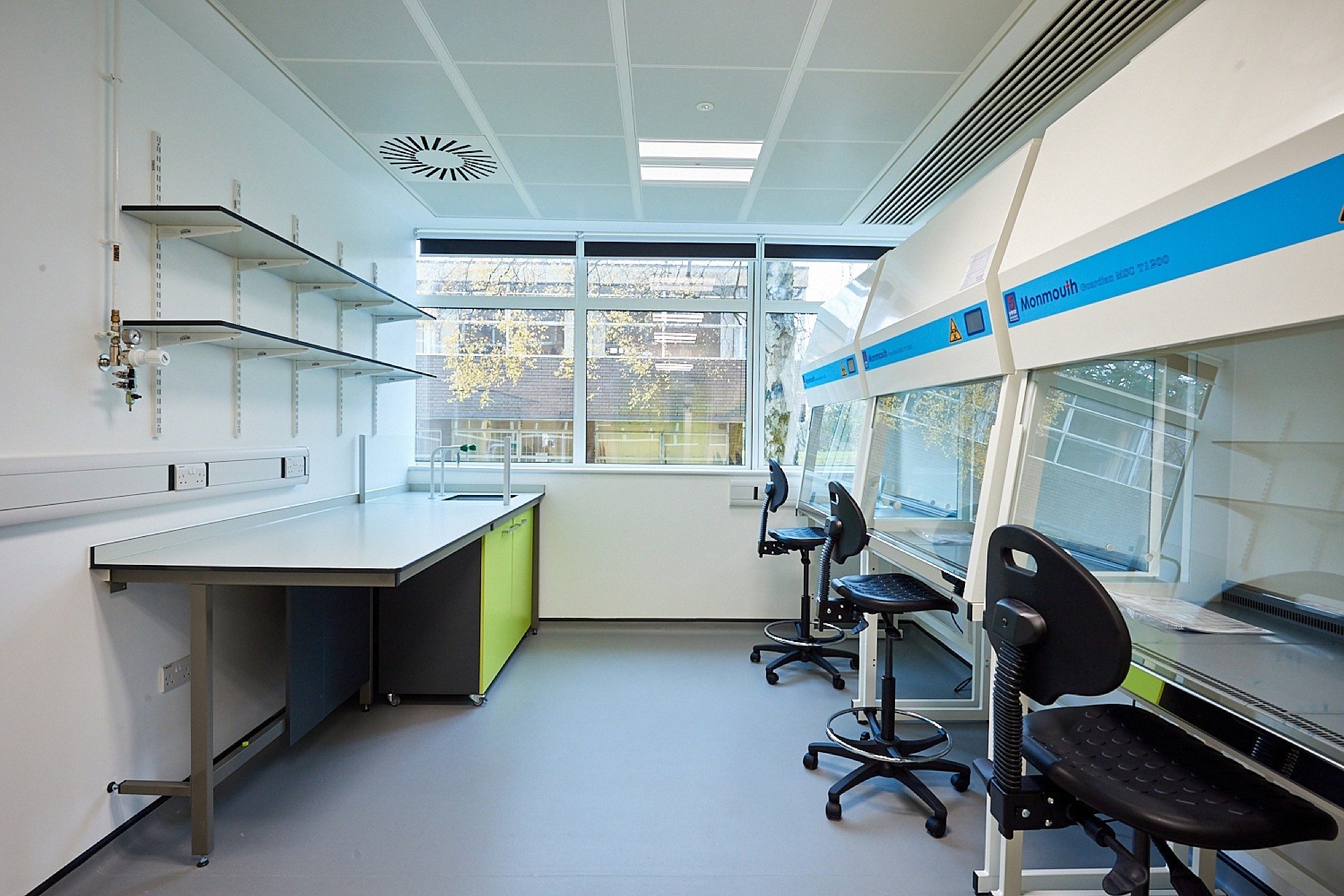 University Birmingham laboratory workstations