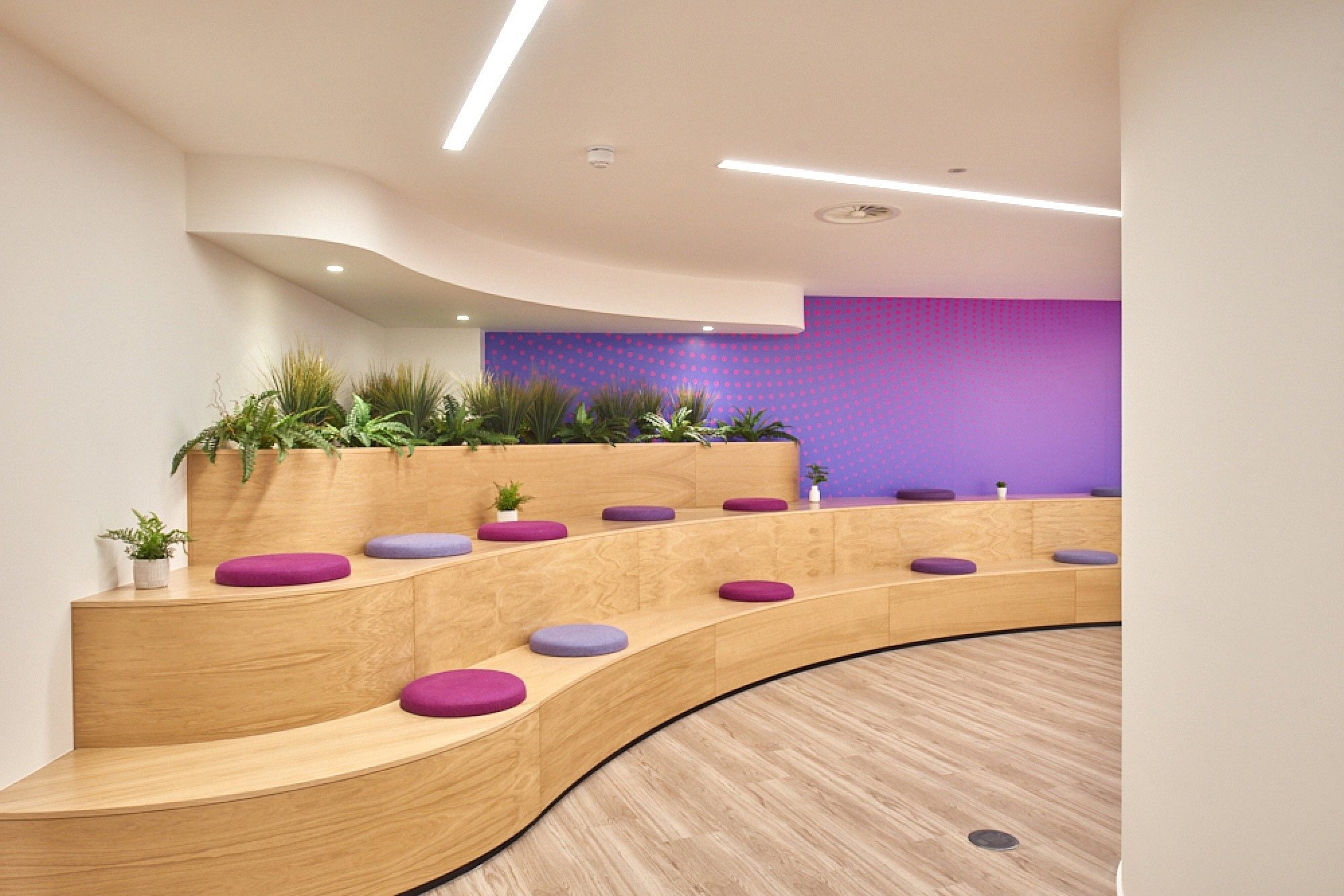 Finastra bleacher seating fit out