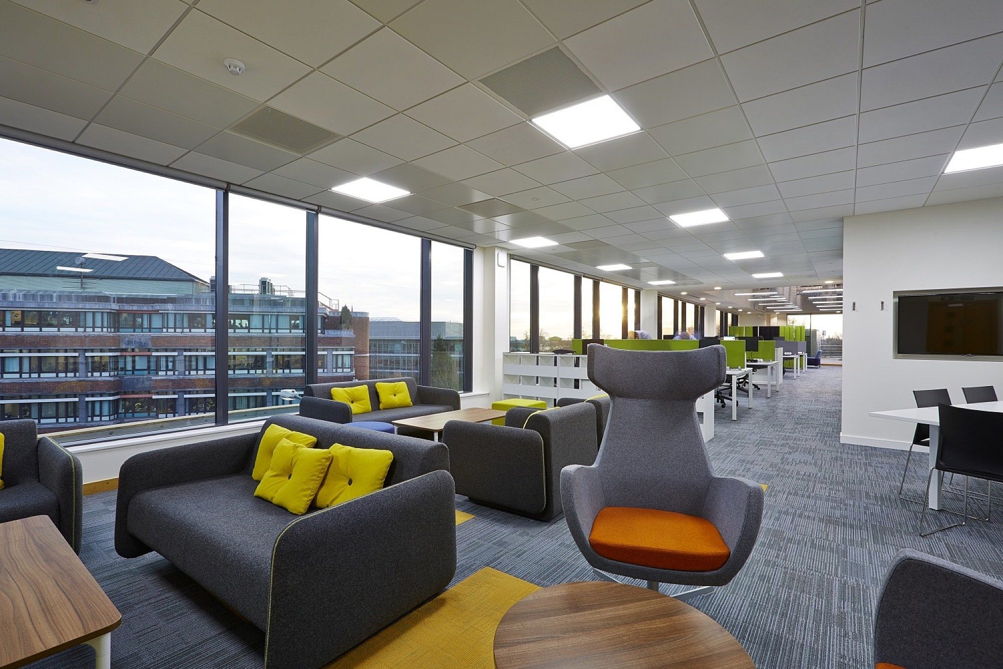 Npower innovation zone in office fit out