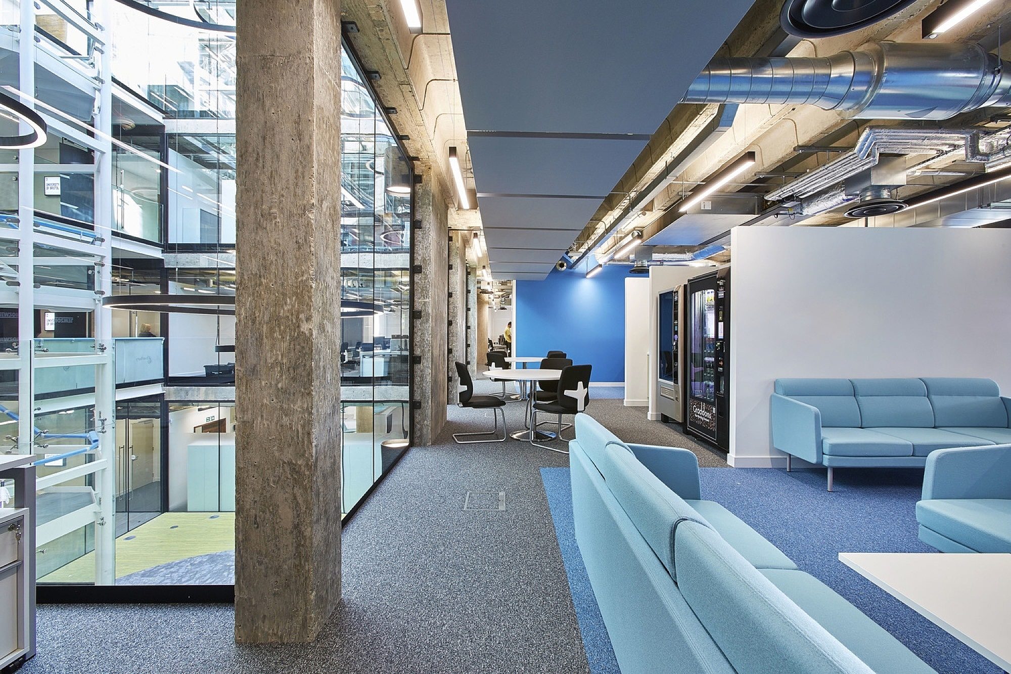 University Bristol office fit out with exposed services